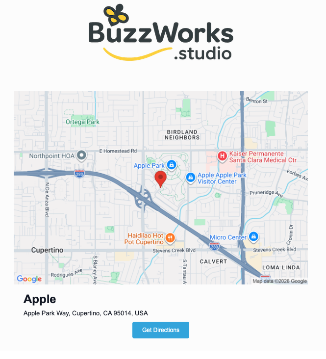 BuzzMap email